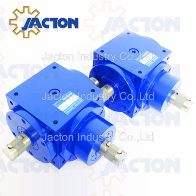 JTP90 factory cubic bevel gearbox is right angle spiral bevel gearbox speed reducer for high tonnage lifting platform.